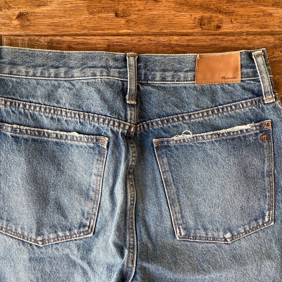 Madewell The Classic Straight Jean Sz 28 Cropped Distressed High Rise - Picture 6 of 11